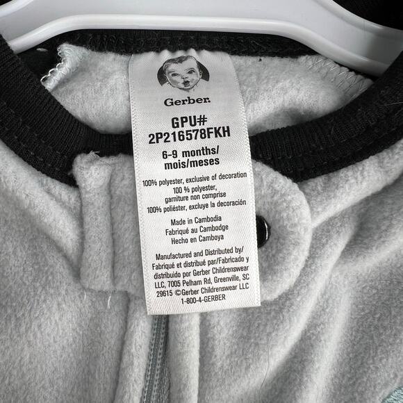 NWT Baby 2 Pack Gerber Alien Fleece Sleep Pajamas with Padded Feet - Picture 7 of 10